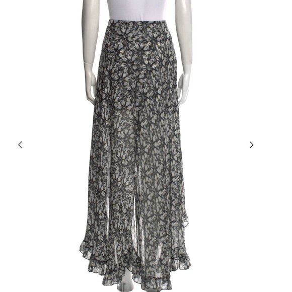 Caroline Constas + Intermix Del wrap silk Skirt Diamond Print Engagement  Bridal - Picture 3 of 5